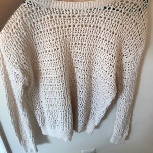 Cream American eagle sweater